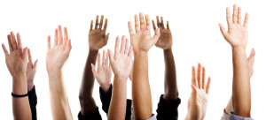 volunteer hands